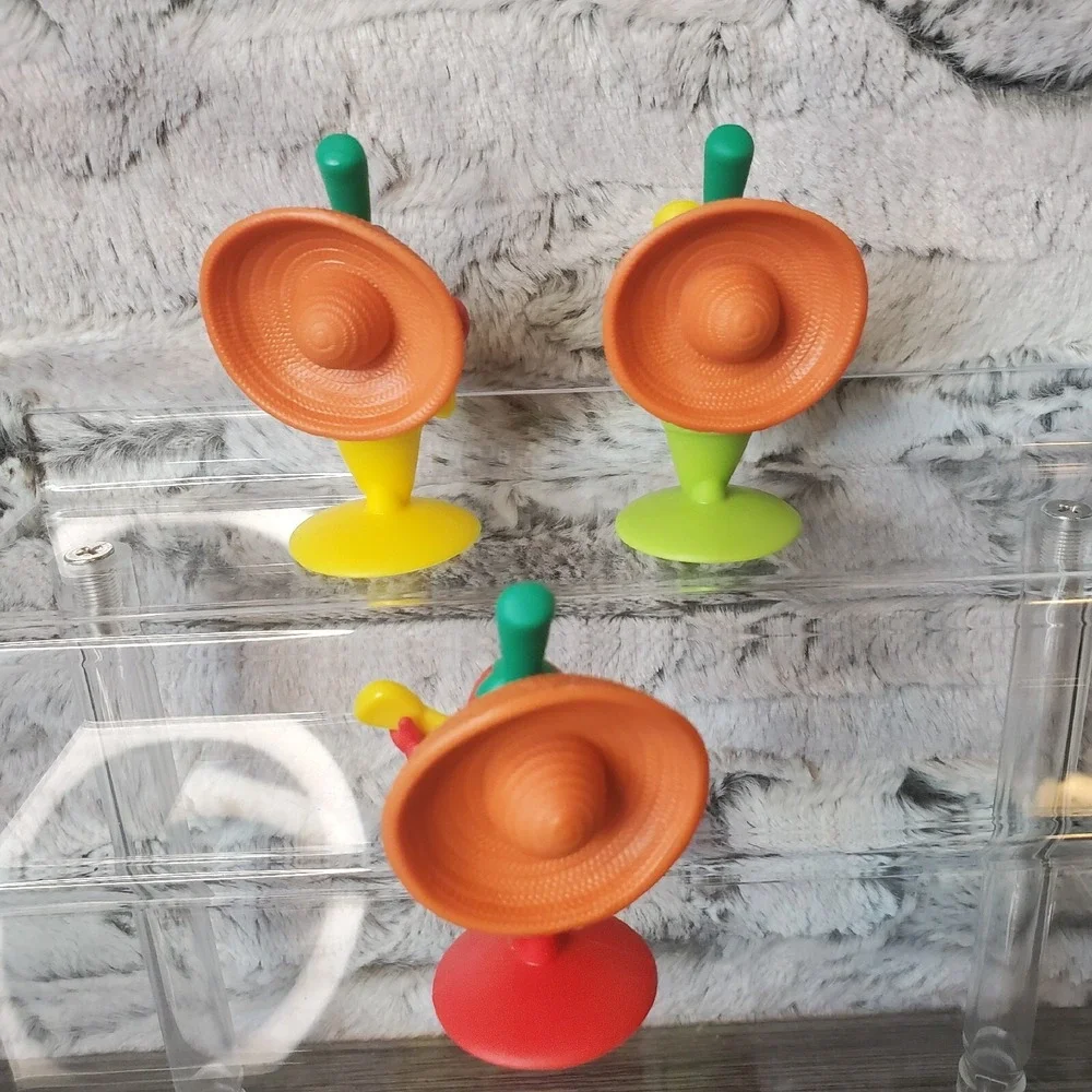 Senor Pepper Jalapeno Mariachi‎ Band Rubber Game Pieces Mexican CAKE TOPPERS